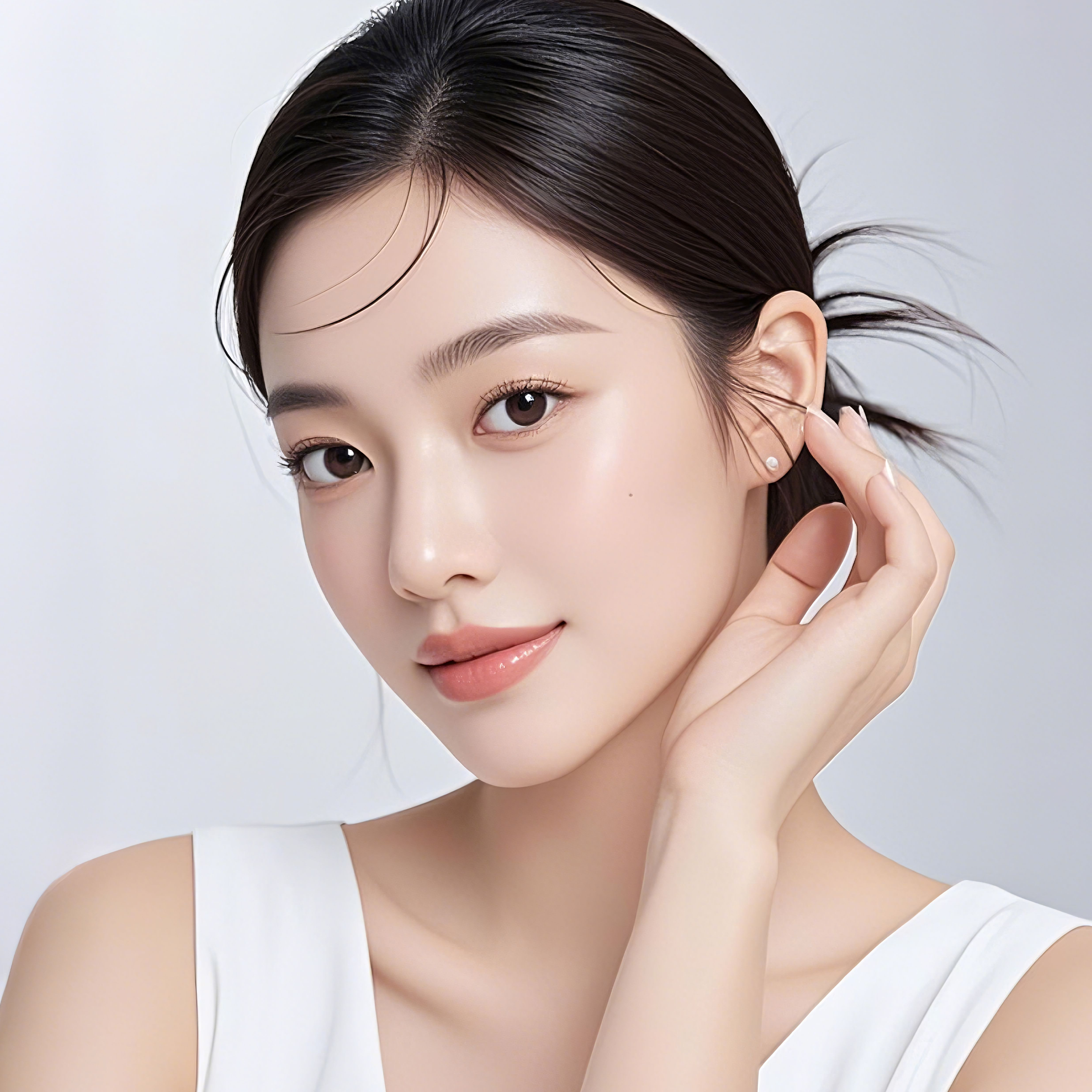 id医院轮廓四项术后模特