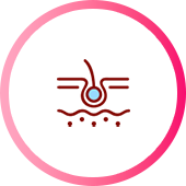 深层皱纹改善 皮肤更紧致 激活皮肤再生 提升水分含量 增加真皮密度和厚度的图标