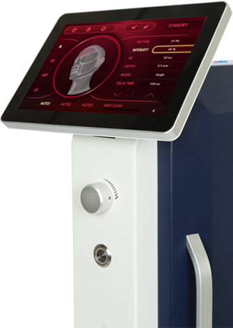 Secret激光(黄金微针)设备屏幕放大图 改善痤疮 痤疮疤痕 促进皮肤再生 收缩毛孔和改善皱纹